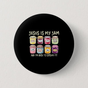 Jesus ist mein Jam und ich bin hier, um Christlich Button