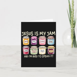 Jesus ist mein Jam und ich bin hier, um Christlich Karte