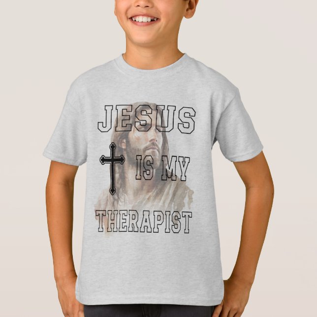Jesus ist mein klassischer therapeutischer T - Shi T-Shirt (Vorderseite)