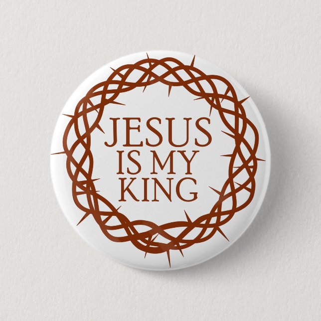Jesus ist mein König Button (Vorderseite)