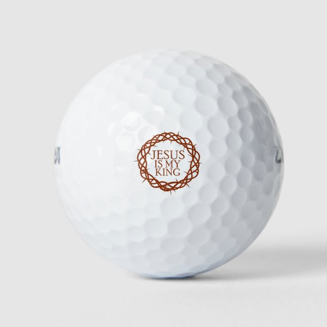 Jesus ist mein König Golfball (Vorderseite)