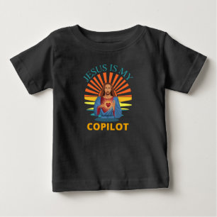 JESUS IST MEIN KOPILOT BABY T-SHIRT