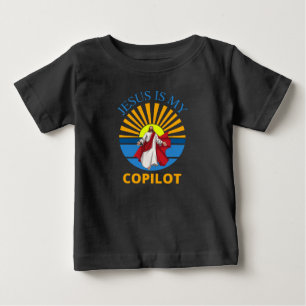 JESUS IST MEIN KOPILOT BABY T-SHIRT