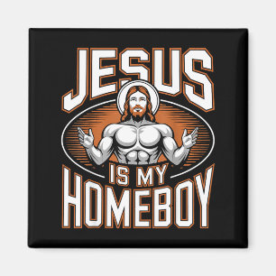 Jesus ist mein Kumpel Religiöses Fitnessstudio Chr Magnet