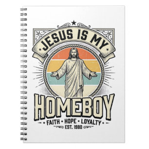 Jesus ist mein Kumpel Vintage religiöses Shirt Notizblock