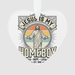 Jesus ist mein Kumpel Vintage religiöses Shirt Ornament