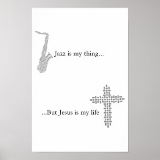 Jesus ist mein Leben Poster