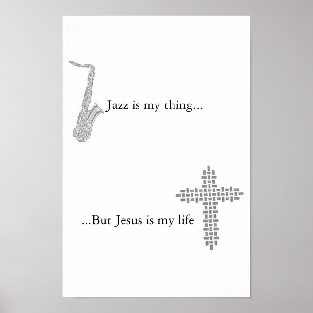 Jesus ist mein Leben Poster (Vorne)