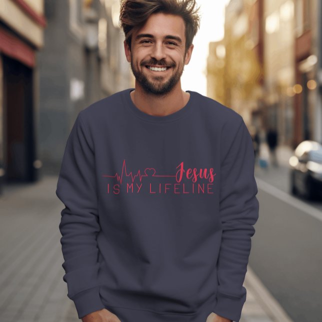 JESUS IST MEIN LIFELINE SWEATSHIRT (Von Creator hochgeladen)