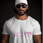 JESUS IST MEIN LIFELINE-T - SHIRT<br><div class="desc">Einfache,  stilvolle christliche T - Shirt JESUS IST MEINE LIFELINE MIT HERZ-FORM,  in gemischter Kalligraphie & minimalistischer Typografie in rot & schwarz. Dieses trendige,  moderne Design ist das perfekte Geschenk- und Modestatement. #christlich #religion #scription #religion #bible #jesus</div>