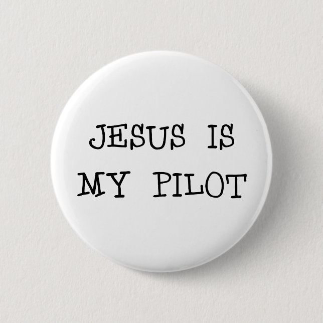 Jesus ist mein Pilot Button (Vorderseite)