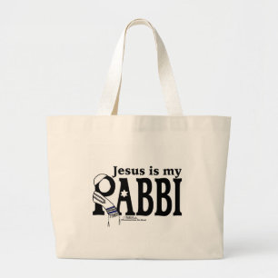 Jesus ist mein RABBI Jumbo Stoffbeutel