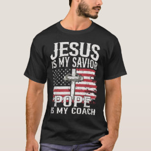 Jesus ist mein Retter Papst ist mein Coach Vintage T-Shirt