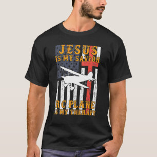 Jesus ist mein Retter RC Flugzeug ist meine Therap T-Shirt