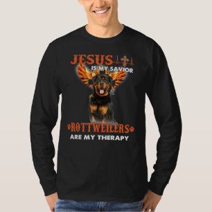 Jesus ist mein Retter Rottweiler sind meine Therap T-Shirt
