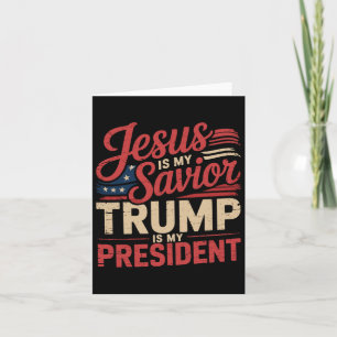Jesus ist mein Retter Trump ist mein biblischer Pr Karte