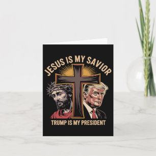 Jesus ist mein Retter Trump ist mein biblischer Pr Karte