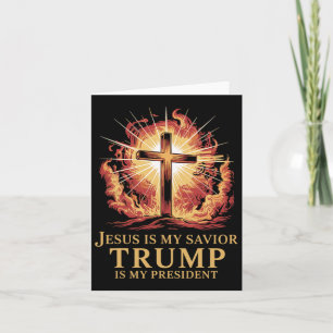 Jesus ist mein Retter Trump ist mein Christlicher Karte