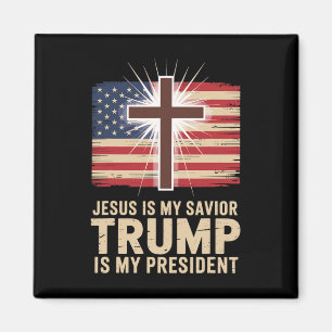 Jesus ist mein Retter Trump ist mein politischer P Magnet