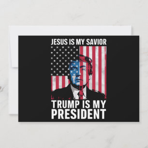 Jesus ist mein Retter Trump ist mein Präsident 202 Einladung