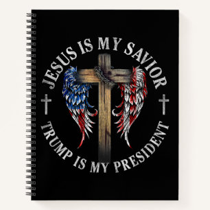 Jesus ist mein Retter Trump ist mein Präsident 202 Notizbuch