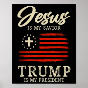 Jesus ist mein Retter Trump ist mein Präsident 202 Poster