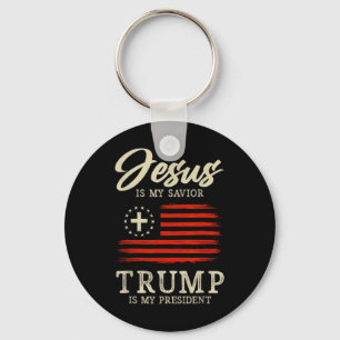 Jesus ist mein Retter Trump ist mein Präsident 202 Schlüsselanhänger