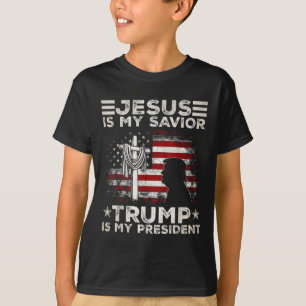 Jesus ist mein Retter Trump ist mein Präsident 202 T-Shirt