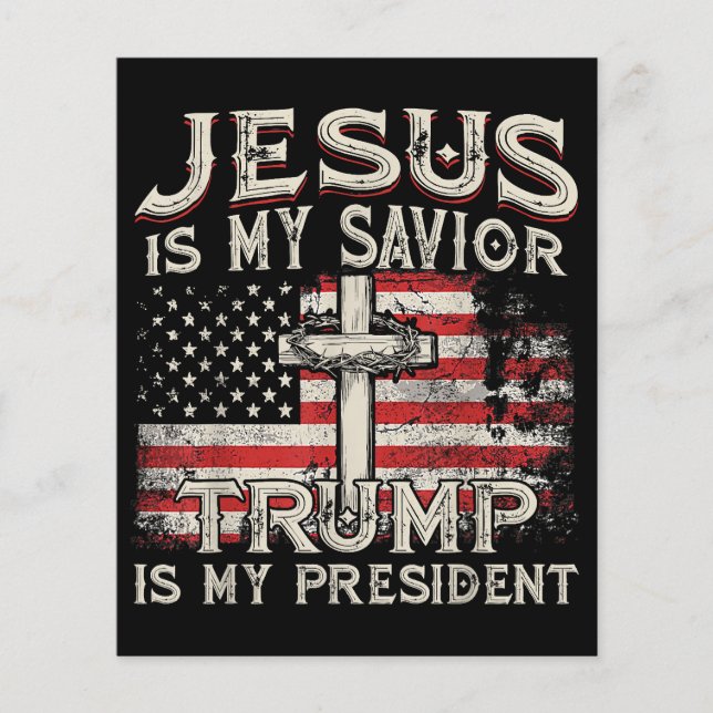 Jesus ist mein Retter Trump ist mein Präsident Ame (Vorderseite)