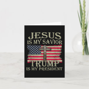 Jesus ist mein Retter Trump ist mein Präsident Ame Karte
