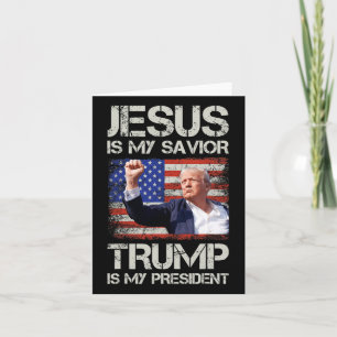 Jesus ist mein Retter Trump ist mein Präsident Ame Karte