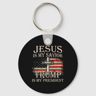Jesus ist mein Retter Trump ist mein Präsident Ame Schlüsselanhänger