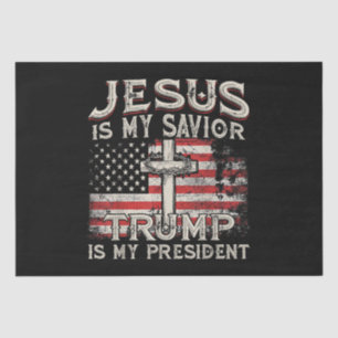 Jesus ist mein Retter Trump ist mein Präsident Ame Seidenpapier