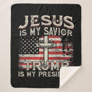 Jesus ist mein Retter Trump ist mein Präsident Ame Sherpadecke
