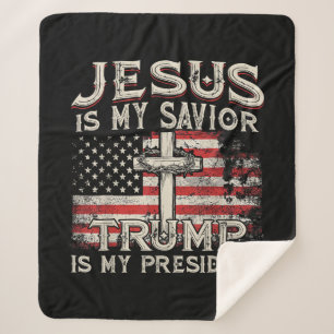 Jesus ist mein Retter Trump ist mein Präsident Ame Sherpadecke
