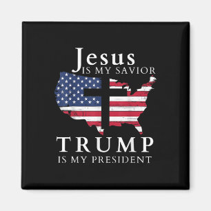 Jesus ist mein Retter Trump ist mein Präsident, di Magnet