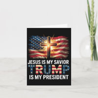 Jesus ist mein Retter Trump ist mein Präsident für