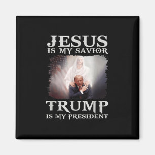 Jesus ist mein Retter Trump ist mein Präsident Magnet