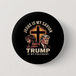 Jesus ist mein Retter Trump ist mein Präsident Rel Button