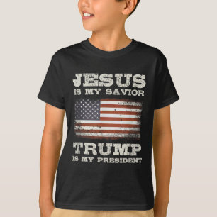 Jesus ist mein Retter, Trump ist mein Präsident T-Shirt