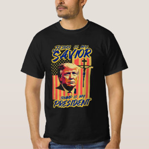 Jesus ist mein Retter Trump ist mein Präsident T-Shirt