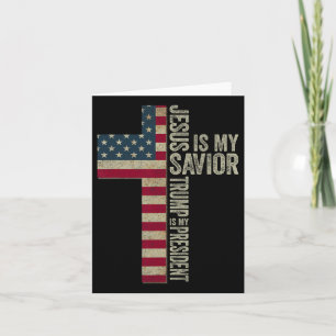 Jesus ist mein Retter Trump ist mein Präsident Tru Karte