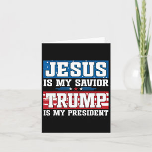 Jesus ist mein Retter Trump ist mein Präsident Tru Karte