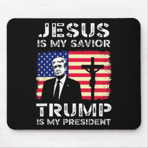 Jesus ist mein Retter Trump ist mein Präsident Tru Mousepad
