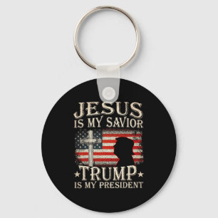 Jesus ist mein Retter Trump ist mein Präsident Tru Schlüsselanhänger