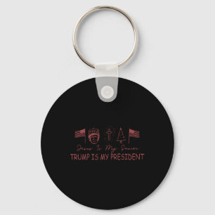 Jesus ist mein Retter Trump ist mein Präsident Wei Schlüsselanhänger