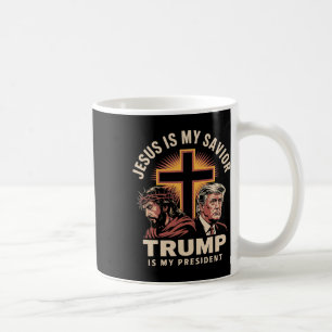 Jesus ist mein Retter Trump ist mein religiöser Pr Kaffeetasse
