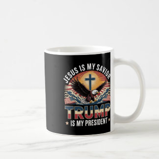 Jesus ist mein Retter Trump ist mein religiöser Pr Kaffeetasse