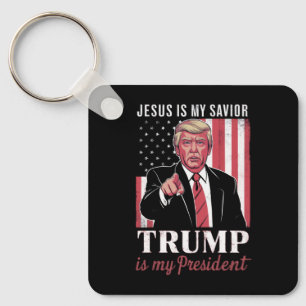 Jesus ist mein Retter Trump ist meine Präsidentenw Schlüsselanhänger