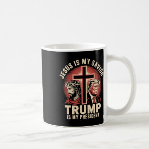 Jesus ist mein Retter Trump mein Präsident biblisc Kaffeetasse